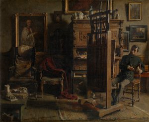 Målaren Jules Lambeauxs ateljé