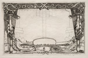 En resa till Nya Zeeland 1842-1846: Omslag, 1866. av Charles Meryon