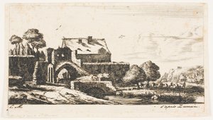 En vattenkvarn nära Saint-Denis av Charles Meryon