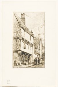 Ett gammalt hus i Bourges av Charles Meryon