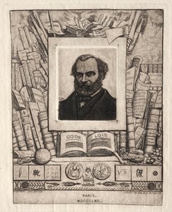 Armand Gueraud från Nantes, skrivare och bokstäver av Charles Meryon