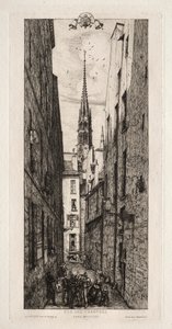Chantrey Street, Paris, 1862. av Charles Meryon