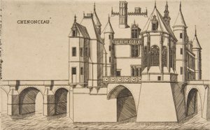 Château de Chenonceau, nr 2, 1856. av Charles Meryon