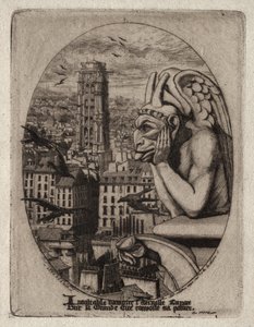 Etsningar av Paris: Gargoylen, 1853.