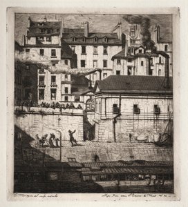 Etsningar av Paris: Bårhuset, 1854. av Charles Meryon