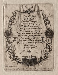Etsningar av Paris: Notre Dame-pumpen, liten tallrik av Charles Meryon