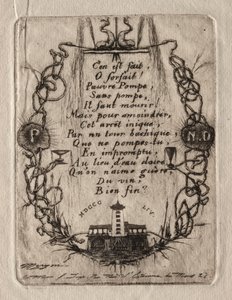 Etsningar av Paris: Notre Dame-pumpen, liten tallrik, 1854. av Charles Meryon