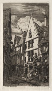 Etsningar av Paris: i Bourges av Charles Meryon