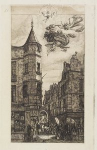 Hus med ett torn, nr 22 av Charles Meryon