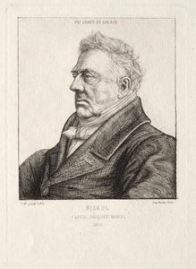 L. J. Marie Bizeul, en bretonsk arkeolog av Charles Meryon