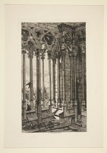 The Gallery of Notre-Dame (The Gallery of Notre-Dame) av Charles Meryon