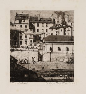 Bårhuset, Paris av Charles Meryon