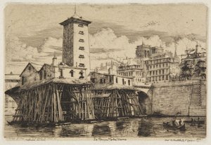 Notre-Dame-pumpen - 1852 av Charles Meryon