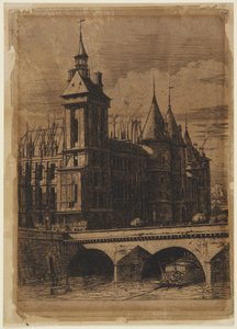 Klocktornet - 1852 av Charles Meryon
