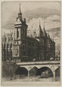 Klocktornet, Paris av Charles Meryon