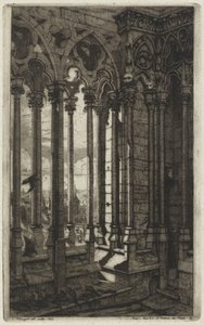 The Gallery of Notre Dame, Paris (The Gallery of Notre Dame, Paris) av Charles Meryon