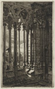 Notre-Dame-galleriet, Paris av Charles Meryon