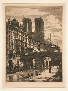 Lilla bron, Paris av Charles Meryon