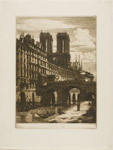 Lilla bron, Paris av Charles Meryon