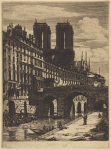 Petit Pont, Paris av Charles Meryon