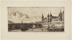 Pont-au-Change av Charles Meryon