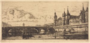 Pont-au-Change, Paris av Charles Meryon