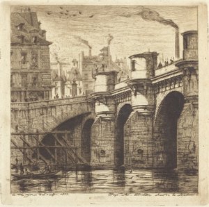 Pont Neuf, Paris av Charles Meryon