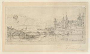 Pont au Change, Paris av Charles Meryon