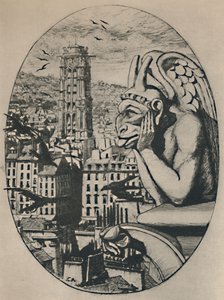 Le Stryge 8th State 6 34 x 5 18 tum, 1853, 1927 av Charles Meryon