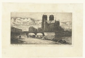 Vår Fru i Paris Apsiden av Notre-Dame Etsningar på Paris (serietitel) av Charles Meryon