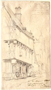Gammalt hus i Bourges: ”La Maison du Musicien”