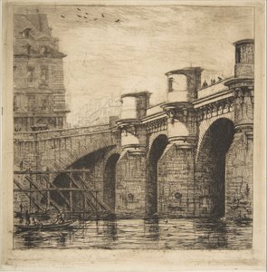 Pont Neuf, Paris av Charles Meryon