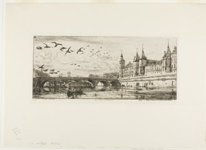 Pont-au-Change, Paris av Charles Meryon