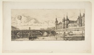 Pont-au-Change, Paris av Charles Meryon