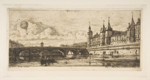 Pont au Change, Paris av Charles Meryon