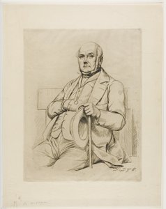 Porträtt av Casimir sagan av Charles Meryon