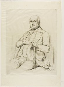 Porträtt av Casimir sagan av Charles Meryon