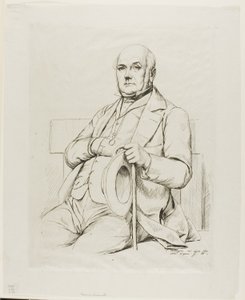 Porträtt av Casimir sagan av Charles Meryon