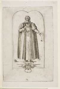 Porträtt av François Viete av Charles Meryon