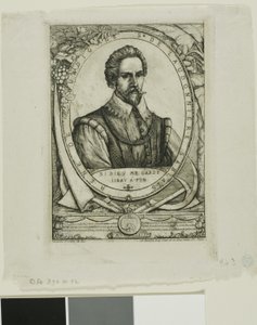 Porträtt av René de Laudonnière Sablais (de Burdigale) av Charles Meryon
