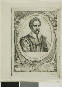 Porträtt av René de Laudonnière Sablais (de Burdigale) av Charles Meryon