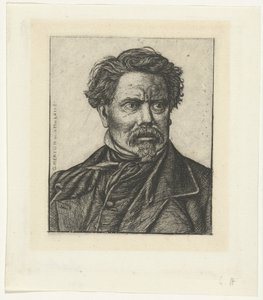 Porträtt av historikern Benjamin Fillon av Charles Meryon