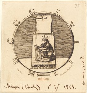 Rebus: "Here Lies the Ancient Vendetta" (Rebus: "Here Lies the Ancient Vendetta") av Charles Meryon