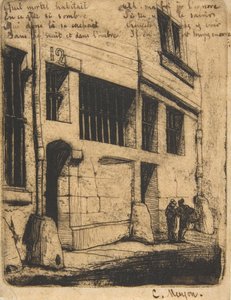 Rue des Bad Garçons, Paris, 1854. av Charles Meryon
