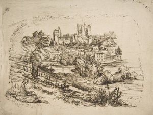 Ruinerna av Château de Pierrefonds Ruinerna av Château de Pierrefonds, efter Viollet-le-Du..., 1858. av Charles Meryon