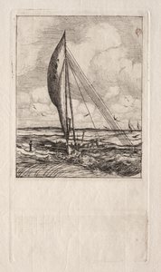 Swift Sailing Proa, Mulgrave Archipelago, Oceanien av Charles Meryon