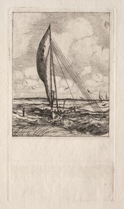 Swift Sailing Proa, Mulgrave Archipelago, Oceanien, 1866. av Charles Meryon