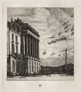 Amiralitetet, Paris, 1865. av Charles Meryon