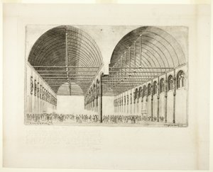 Förkammaren i Palais de Justice, Paris av Charles Meryon