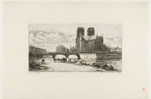 Apsiden av Notre-Dame, Paris av Charles Meryon